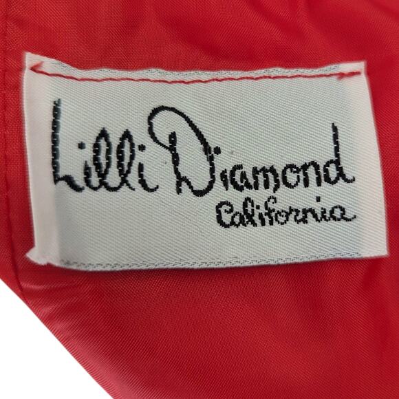 70s Lilli Diamond Drape Halter Gown ~ Disco Xanadu rhinestone details - Picture 6 of 9